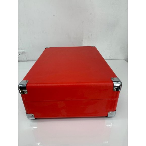 Innovative Technology Red Record Player 3 Speed NEEDS NEEDLE Scratch on case - Picture 4 of 11